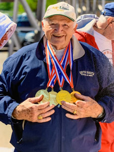 Competing nationally in the Senior Games, and giving back