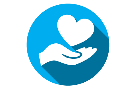 Heart Icon with Hand
