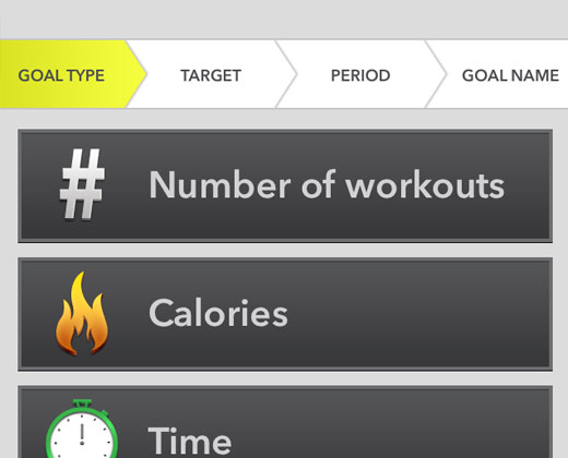 Set fitness goals